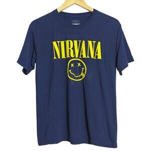 NIRVANA Smiley Graphic Tee/T-Shirt. Rock/Music/Alternative/Grunge. Kids Youth XL